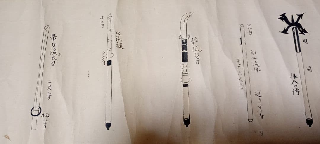 免許皆伝の巻物　心流三道具