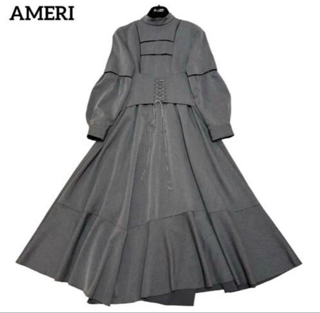 Ameri vintage即完売ワンピース LACE UP BELT DRESS