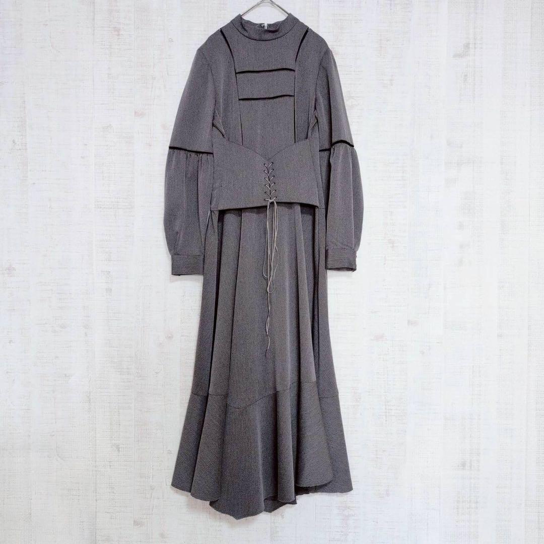 Ameri vintage即完売ワンピース LACE UP BELT DRESS