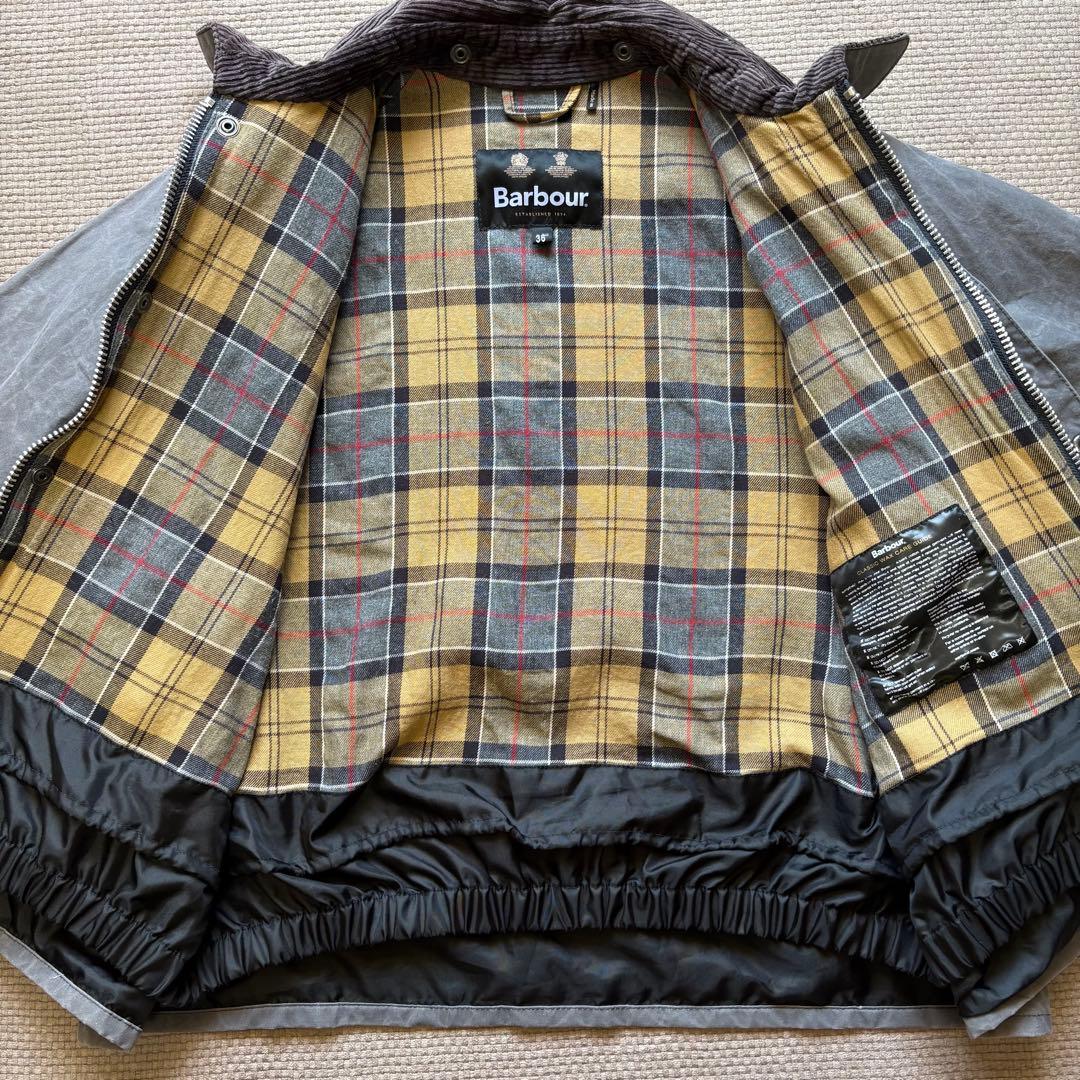 【雰囲気◎】Barbour バブアー トランスポート オイル抜き 36 グレー