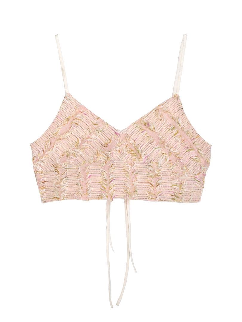 アメリ/2WAY MIX PINK SHAGGY BUSTIER