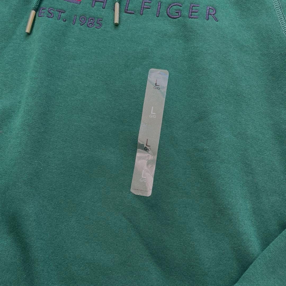 新品 タグ付き   グリーン パーカー L