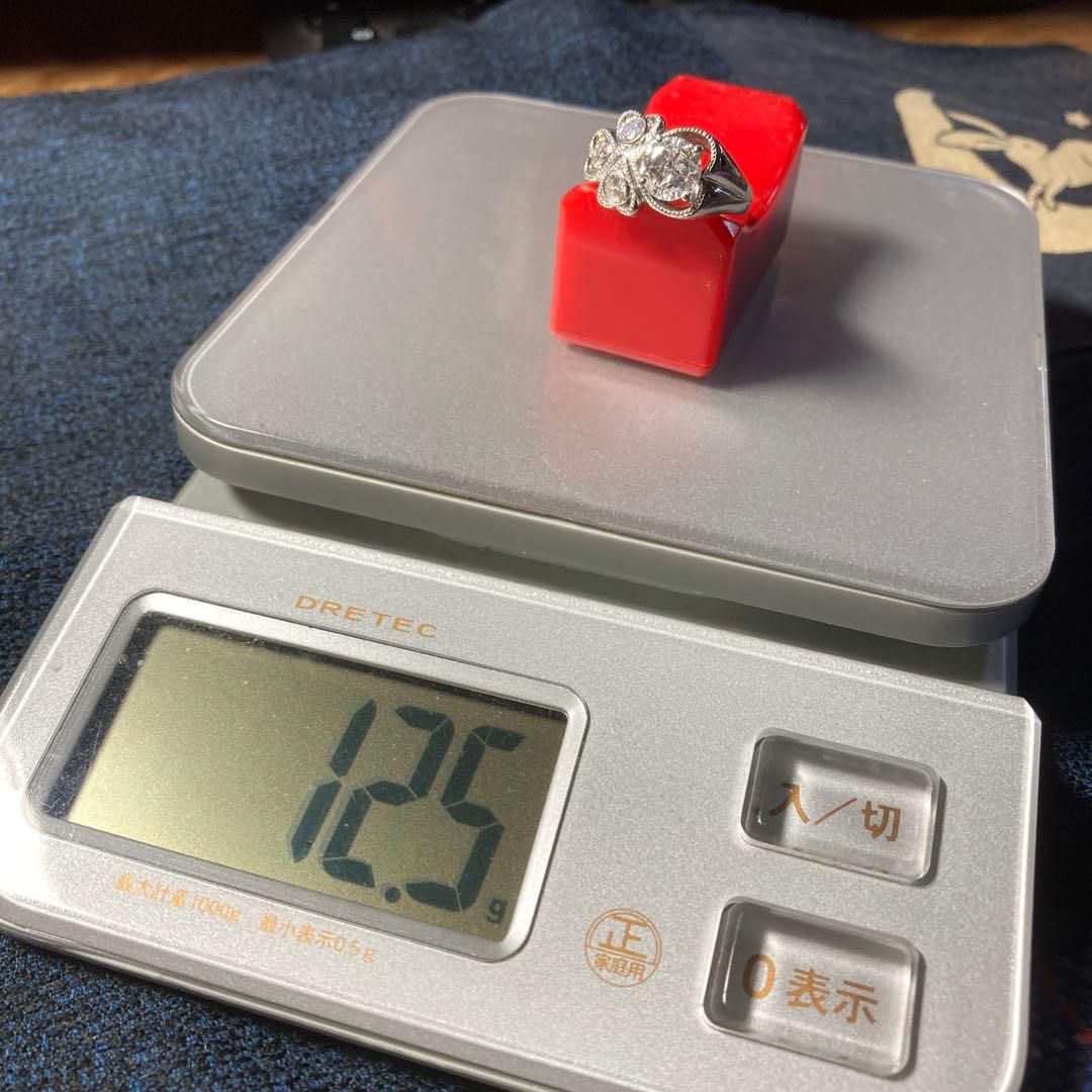 Victorian品大粒1.65ct、メレ0.51の アンティーク調リング