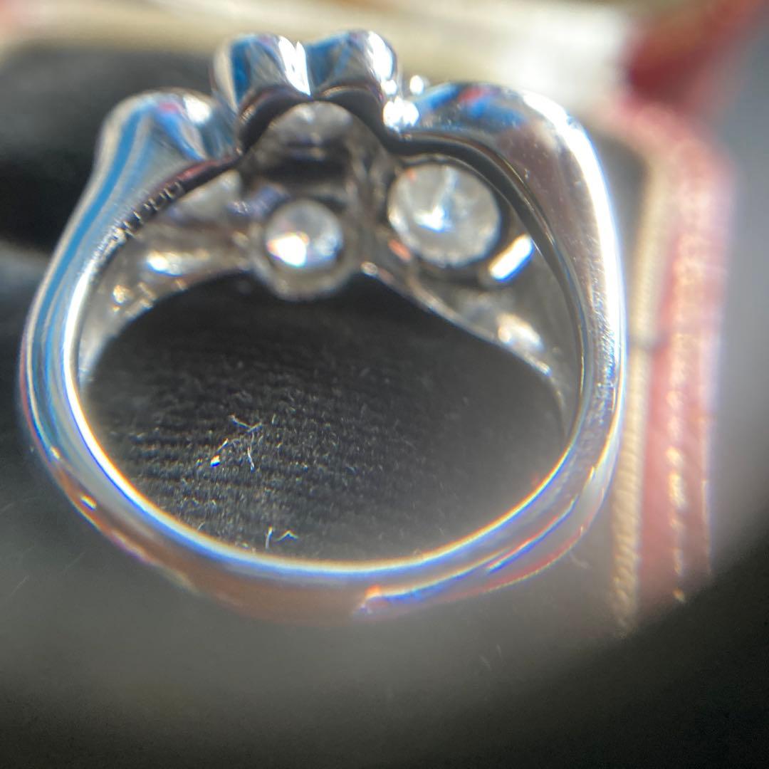 Victorian品大粒1.65ct、メレ0.51の アンティーク調リング