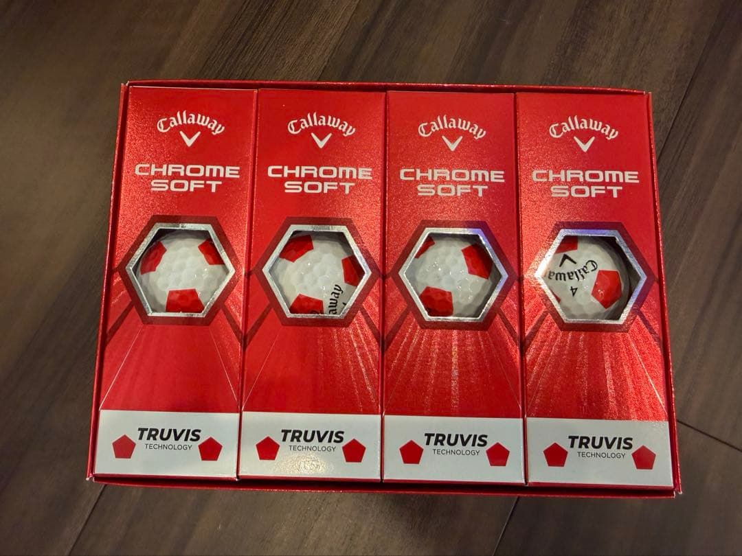 Callaway Chrome Soft サッカーボール柄ゴルフボール