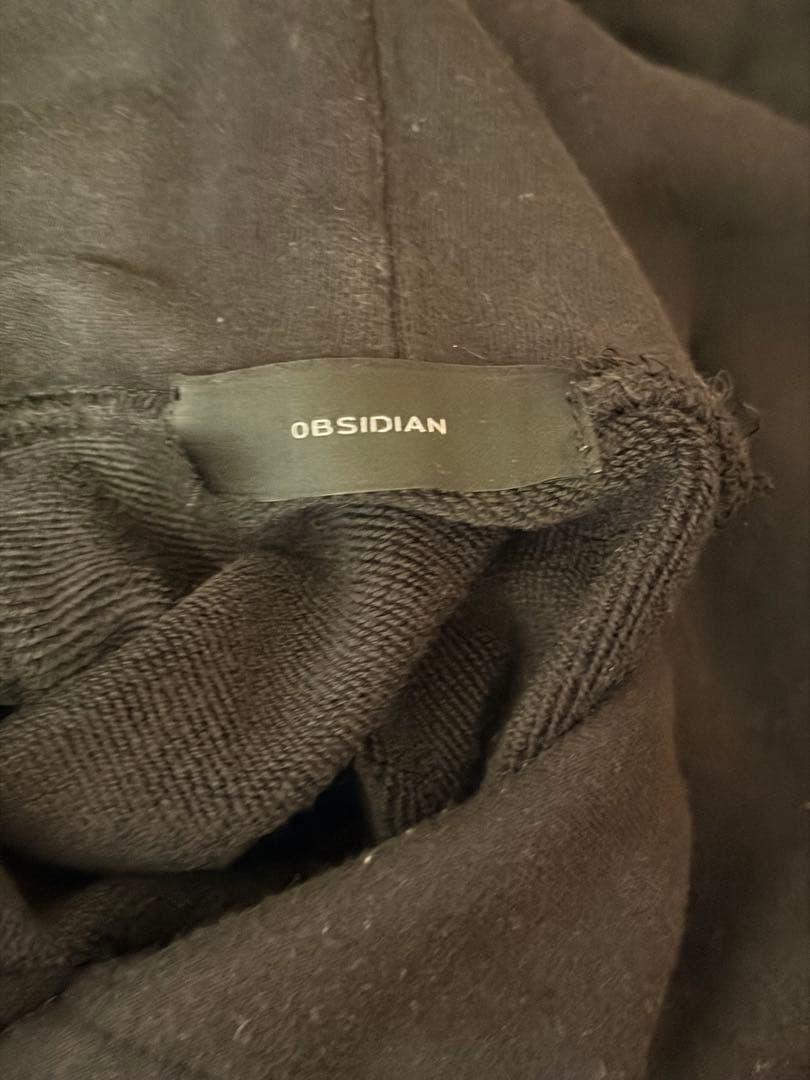 OBSIDIAN ブラック フーディセットアップ XL