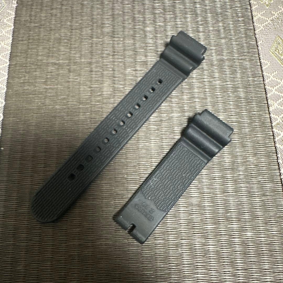 SEIKO純正バックル付きシリコンラバーバンド