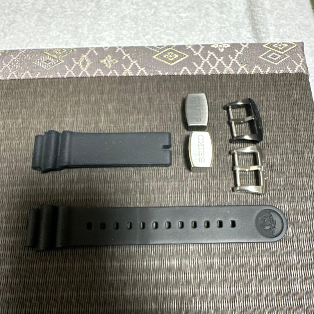 SEIKO純正バックル付きシリコンラバーバンド
