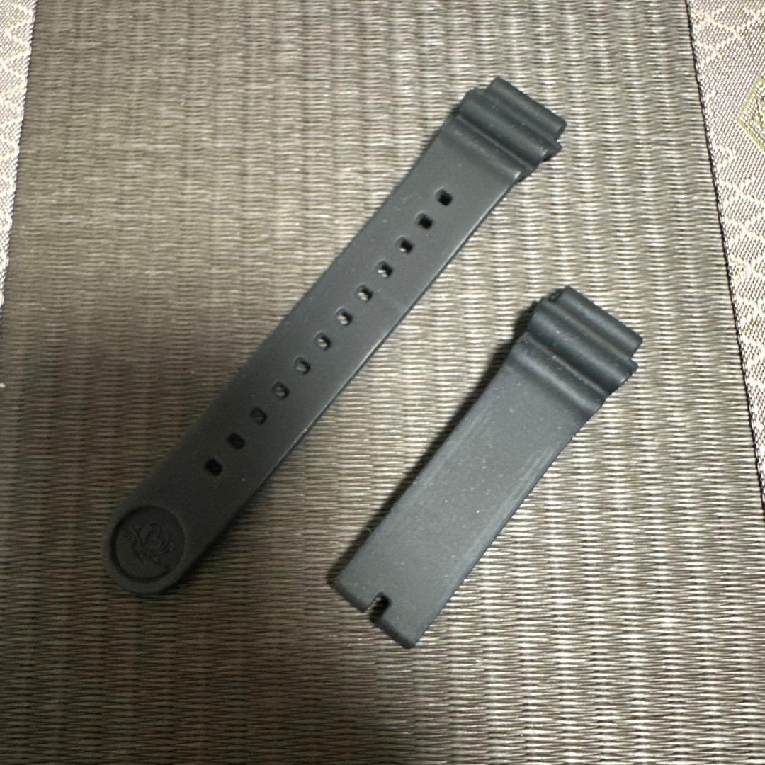 SEIKO純正バックル付きシリコンラバーバンド