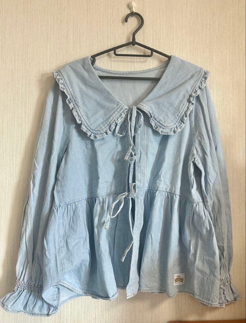 HELLO.SANFRANCISCO/ハローサンフランシスコ　リボンデニムシャツ