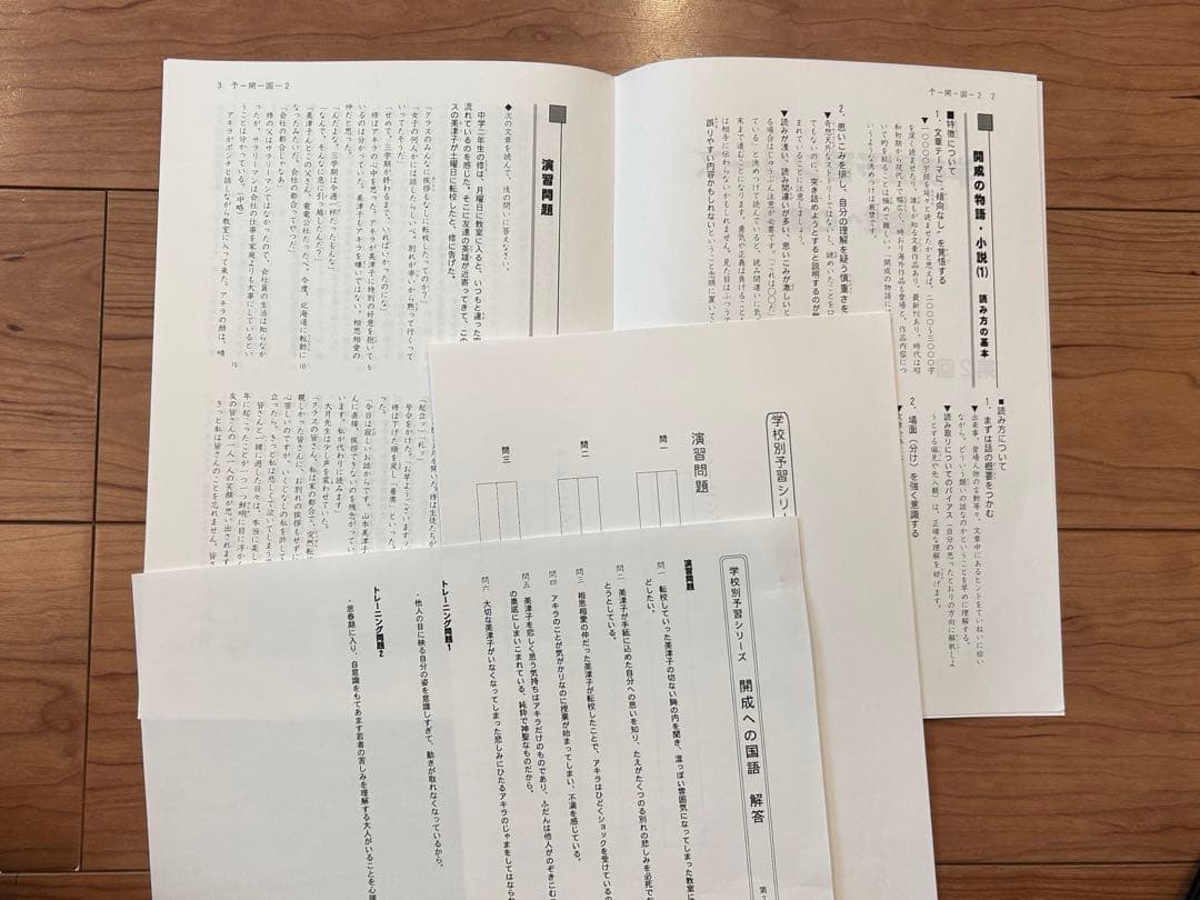 学校別学習シリーズ 開成への道 教材セット