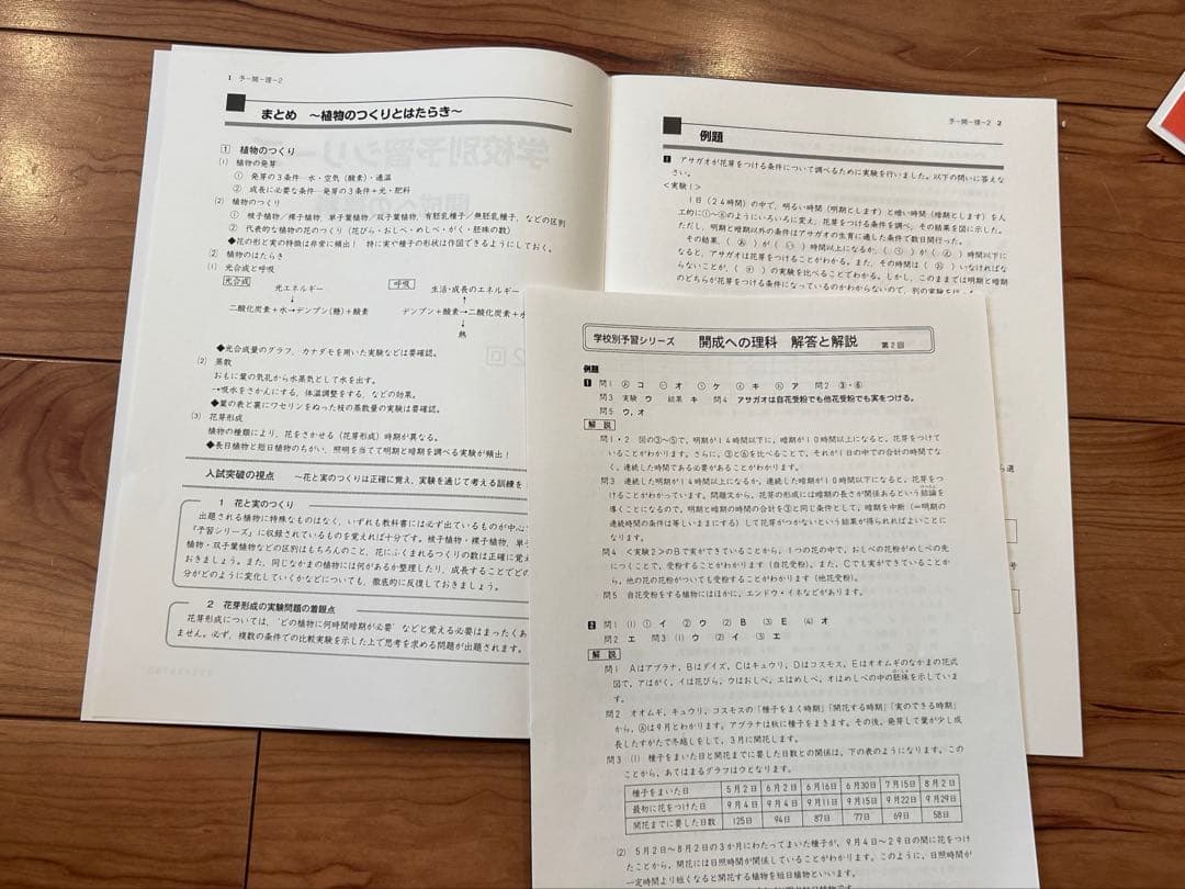 学校別学習シリーズ 開成への道 教材セット