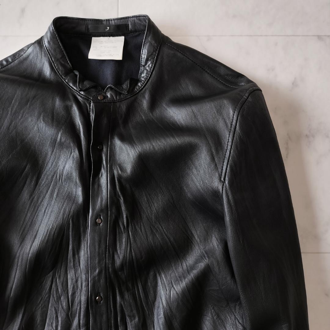 希少 初期 JULIUS 04AW レザーシャツジャケット 2 レザージャケット