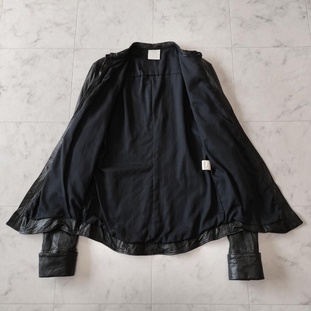 希少 初期 JULIUS 04AW レザーシャツジャケット 2 レザージャケット