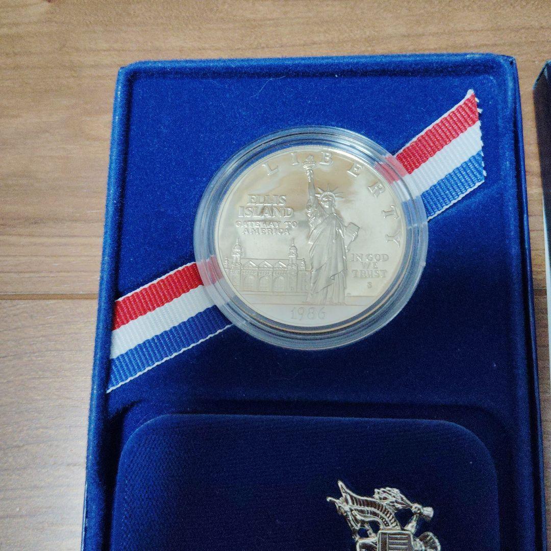 1986年 自由の女神 プルーフ銀貨