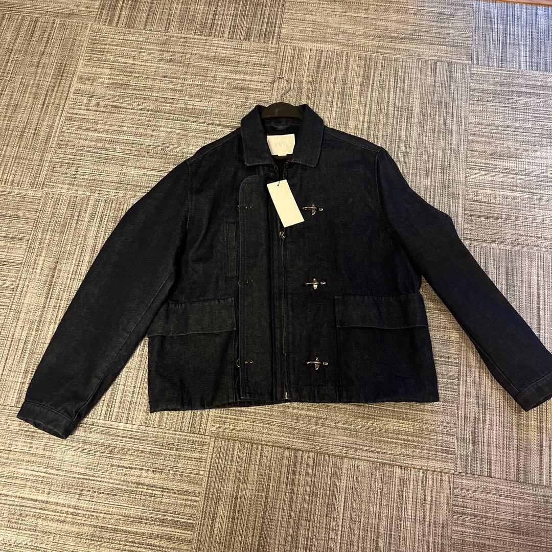 【新品・即完品】ZARA ザラ トグルボタンデニムジャケット L