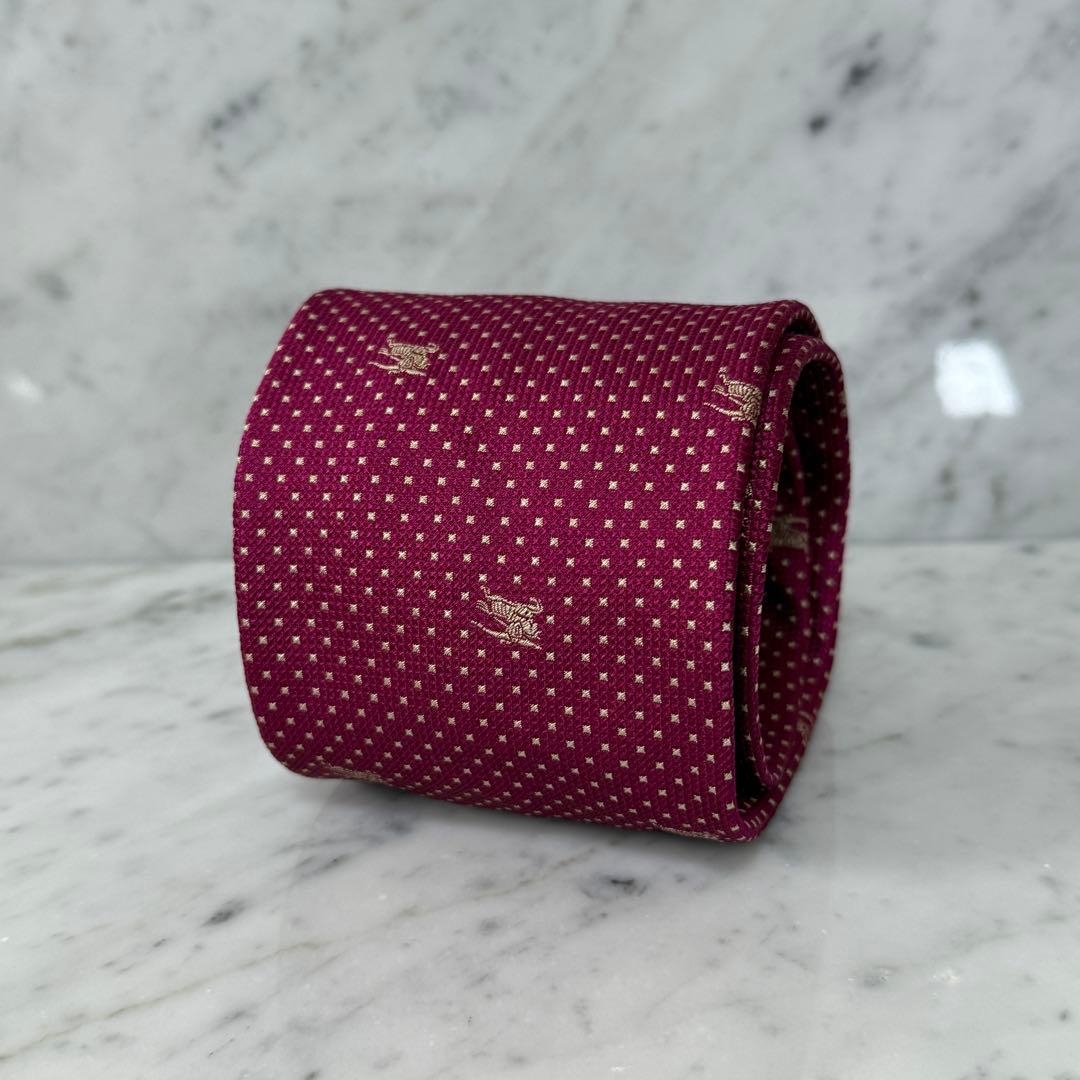 新品 未使用 BURBERRY バーバリー ネクタイピン ドット ホース ロゴ