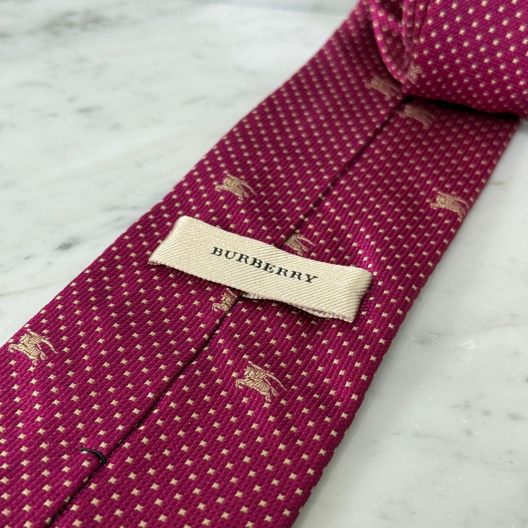 新品 未使用 BURBERRY バーバリー ネクタイピン ドット ホース ロゴ