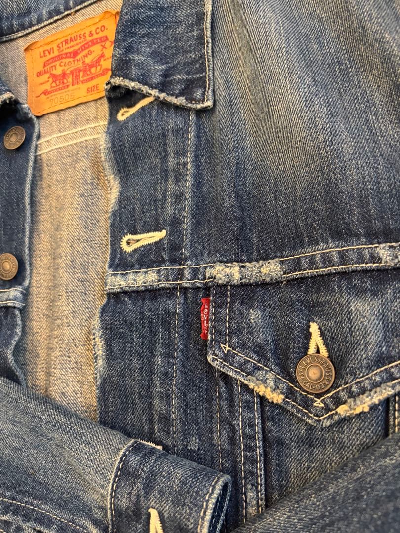 キムタク着用モデル Levi's 70505 ビンテージ加工 デニムジャケット