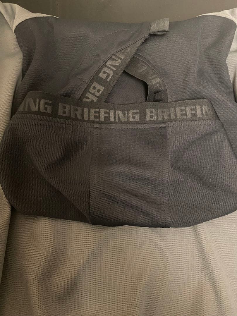 BRIEFING チャコール　フーディシャツ