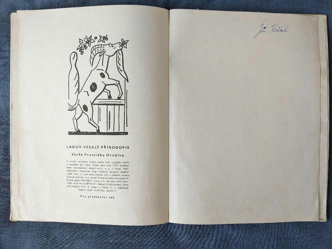 チェコ絵本 Josef Lada / Vesely Prirodopis