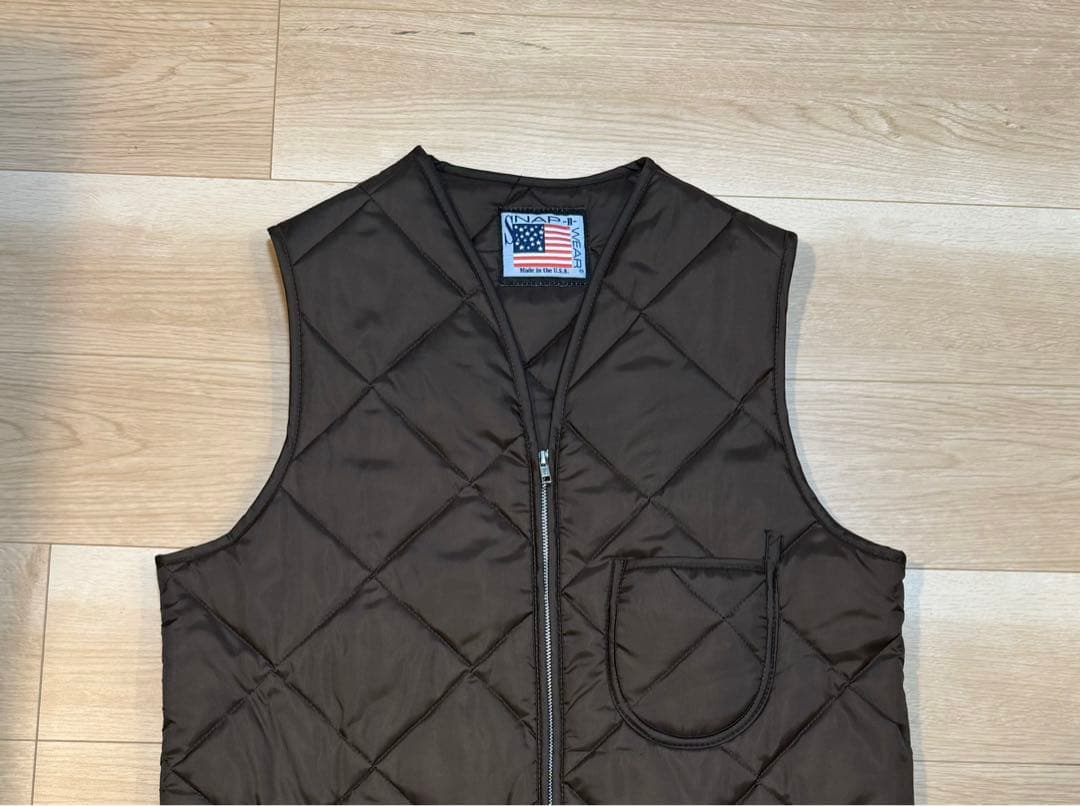 美品 SNAP’N’WEAR スナップンウエア キルティングベスト