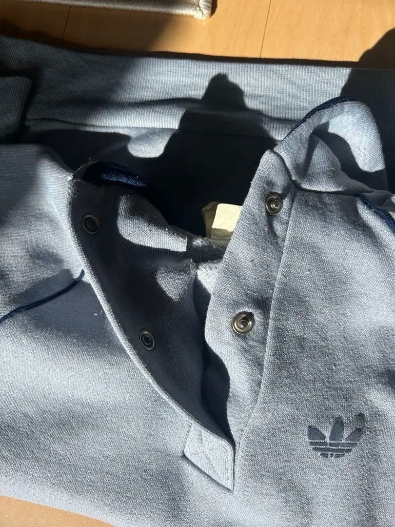 【希少】adidas 80s USA製　フーディー　vintage 短丈
