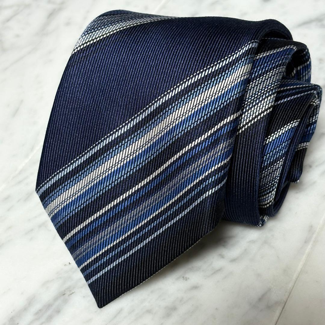 Paul Smith ネクタイ ネイビー ストライプ