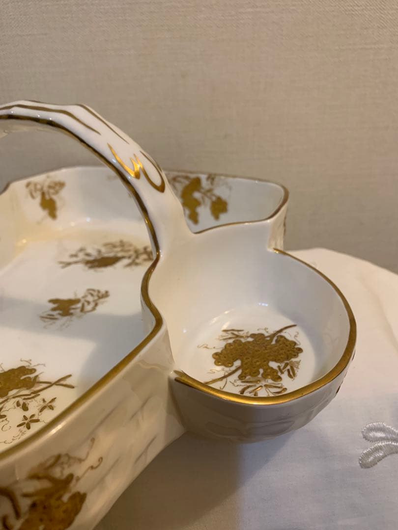 Hammersley ハマースレイ金彩盛絵　葡萄　豪華　バスケット、トレイ