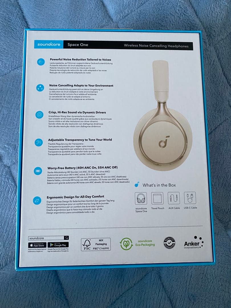 Anker Soundcore Space One ワイヤレス ヘッドホン