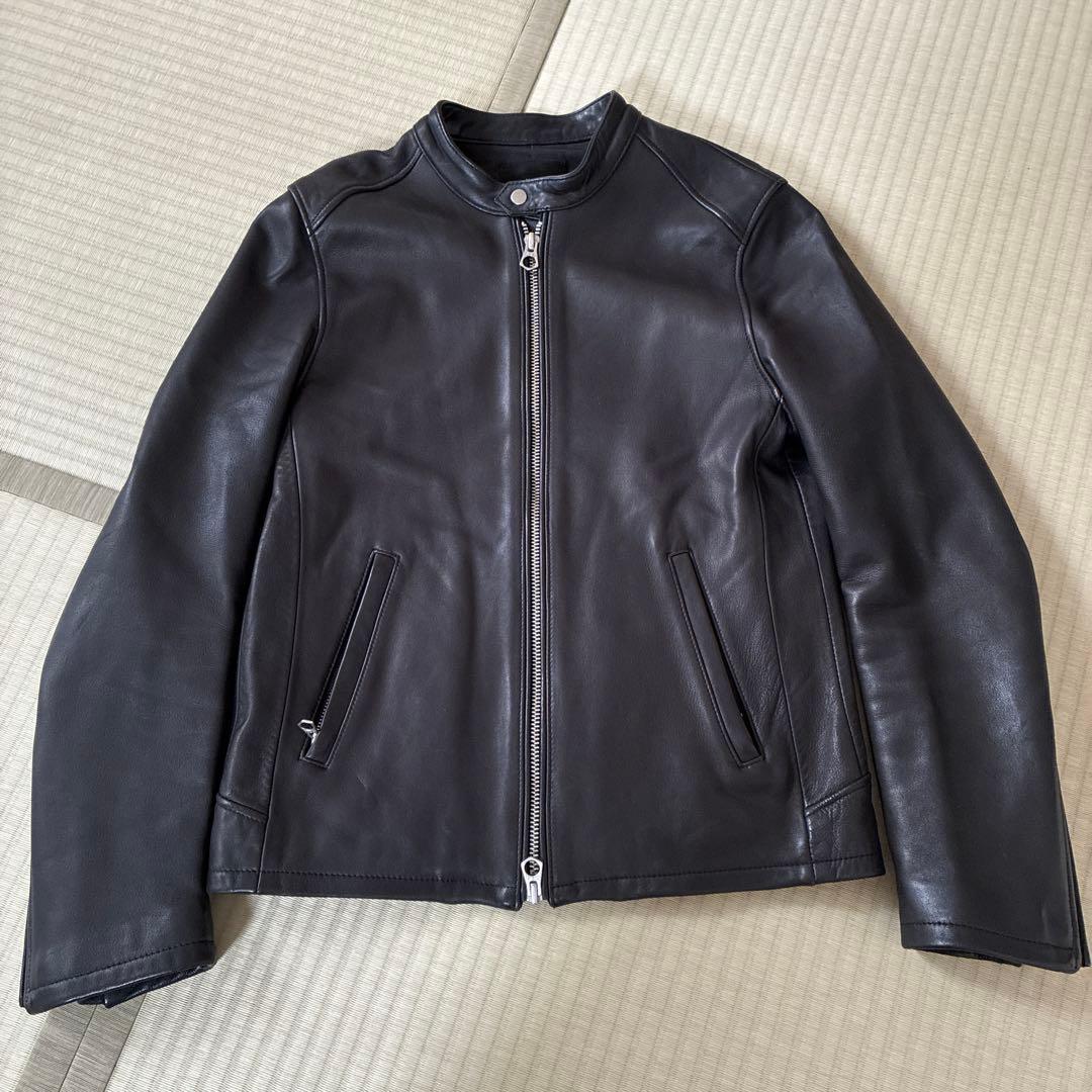 HARE ブラックラムレザー　ブラック　ライダースジャケット　Mサイズ