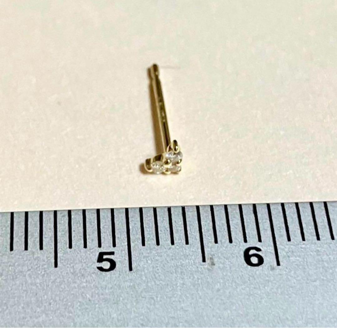 ete Ｋ18YG ダイヤモンドピアス　片耳