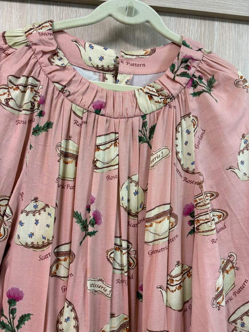 jane marple Tea for two embroideryワンピース