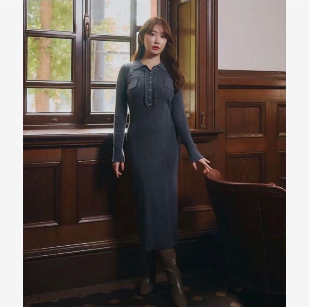 her lip to♡ Margot Knit Long Dress Sサイズ