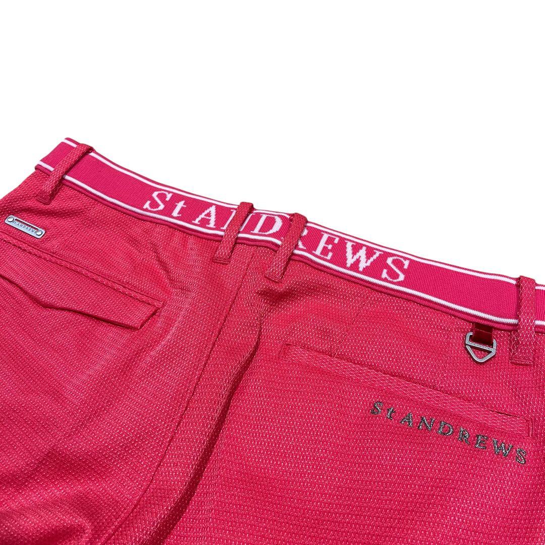 【未使用】セントアンドリュースSt Andrews ストレッチゴルフパンツピンク