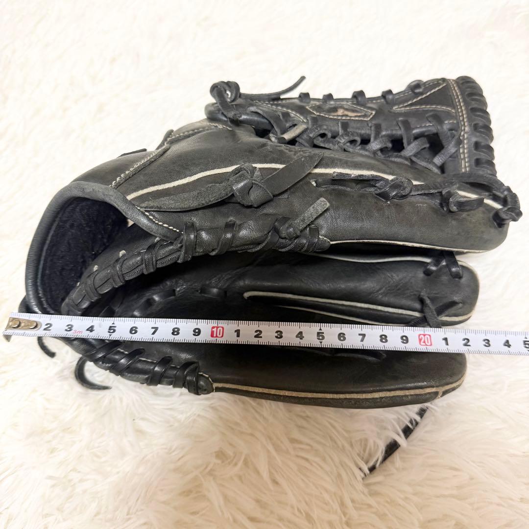 ミズノ 野球 グローブ 軟式 黒 白 右投げ オールラウンド プロフェッショナル