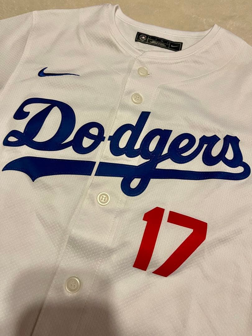 MLB公式　ドジャース　ユニフォーム 大谷翔平　背番号17 ジュニア　Sサイズ