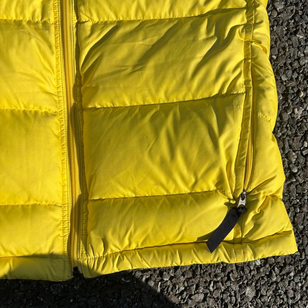Patagonia パタゴニア ダウンベスト 黄色 Mサイズ ドローコード