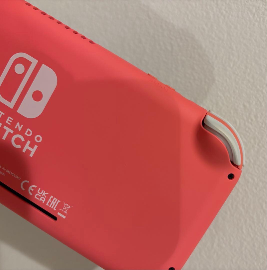 Nintendo Switch Lite 本体　コーラル　ピンク　充電器　箱あり