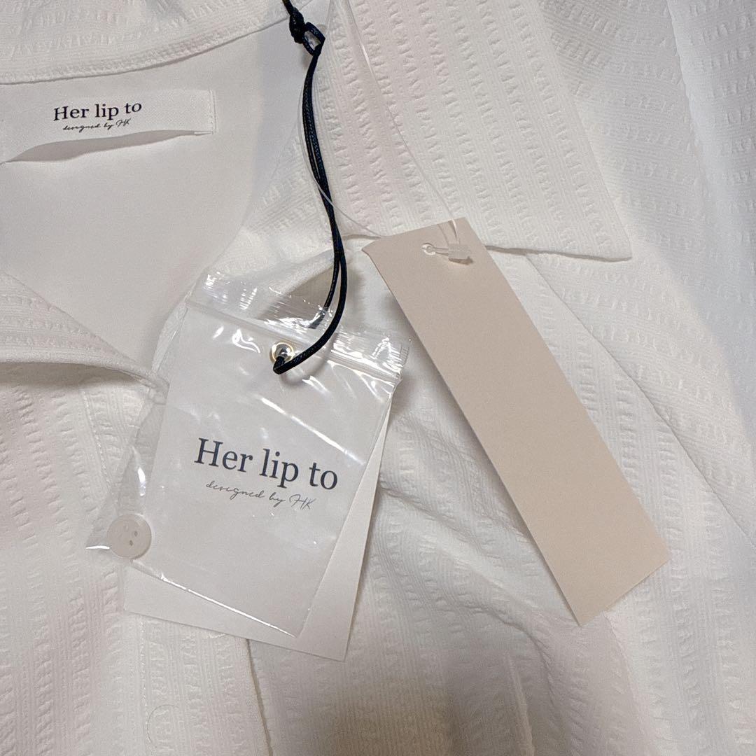 ハーリップ Vienna Volume Sleeve Shirt Dress