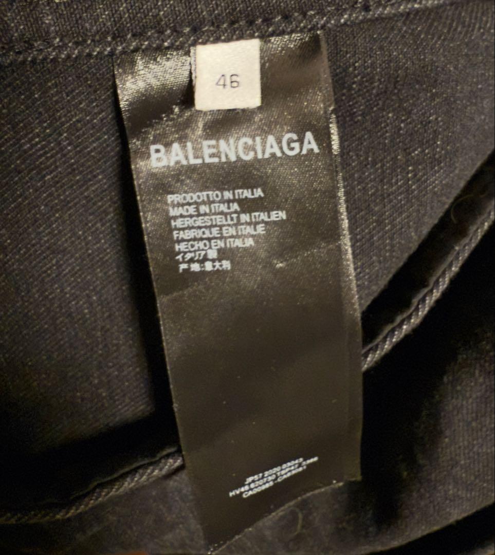BALENCIAGA MasterCardパロディーデニムジャケット グレー