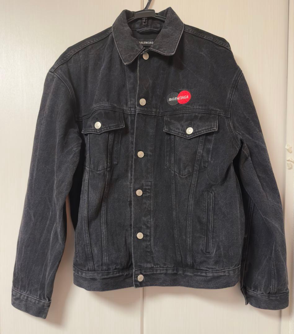 BALENCIAGA MasterCardパロディーデニムジャケット グレー