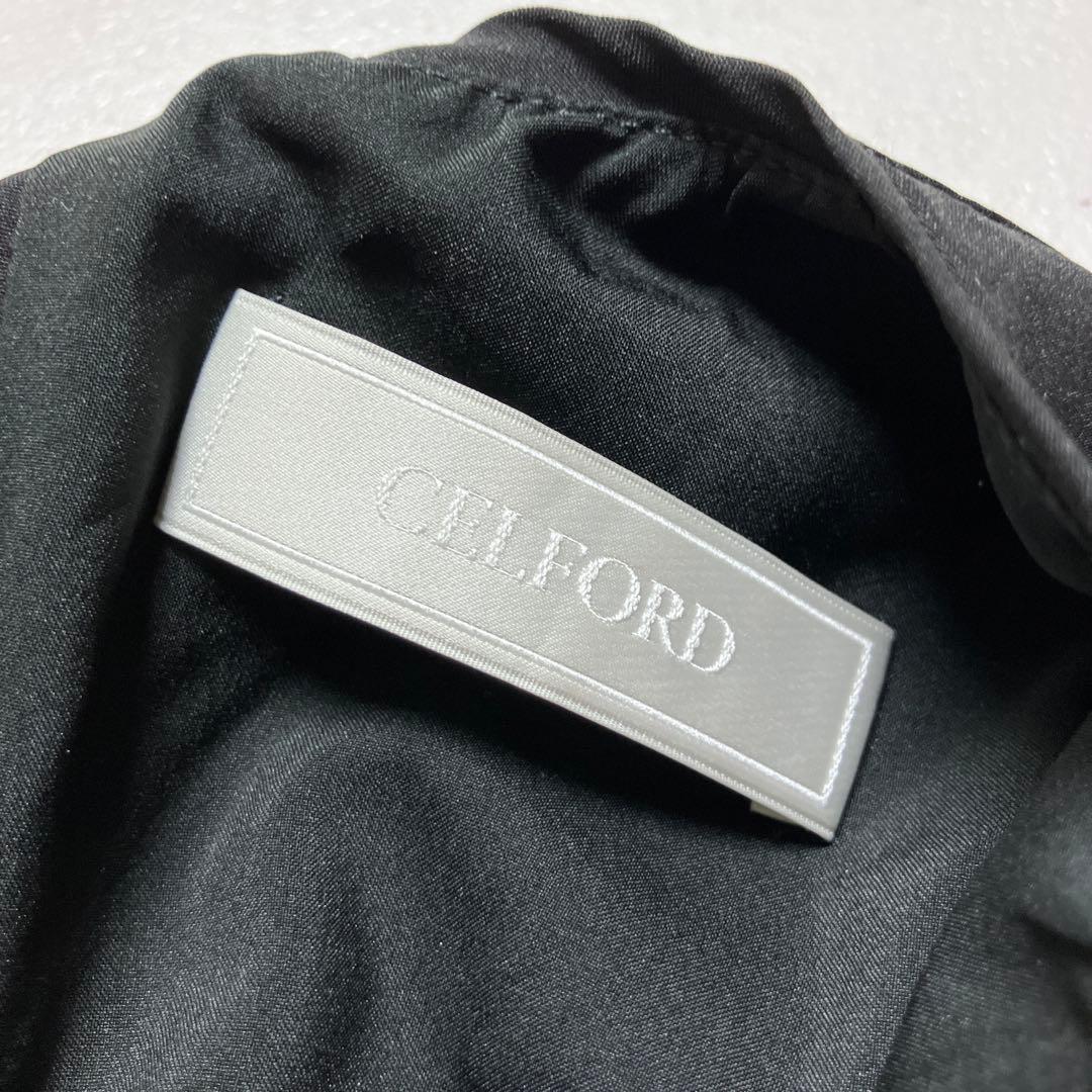 CELFORD ウエストギャザー ノースリーブワンピース 36