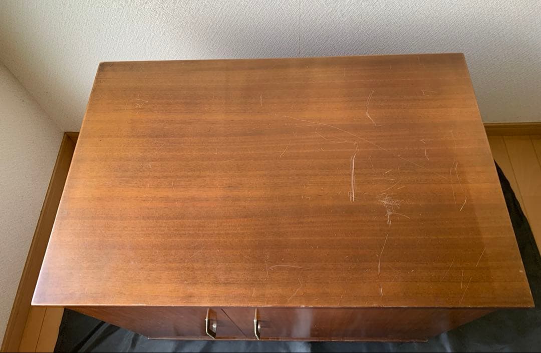 レコード収納　木製家具