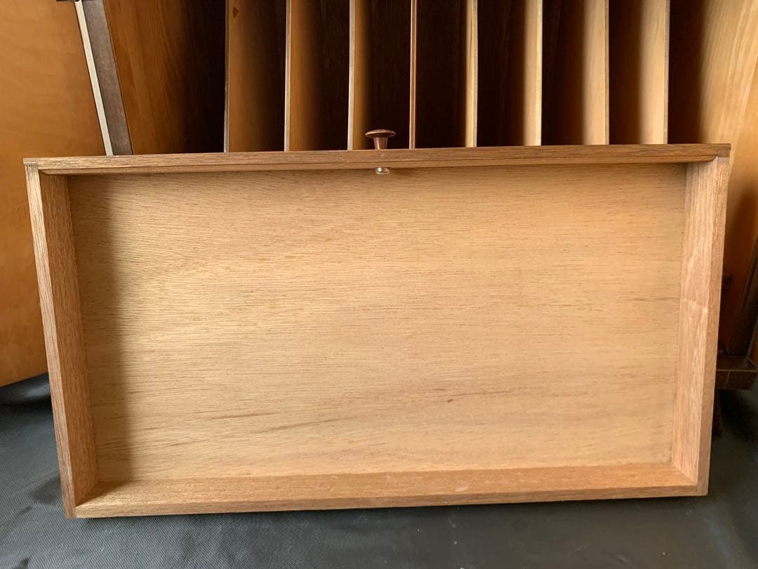 レコード収納　木製家具