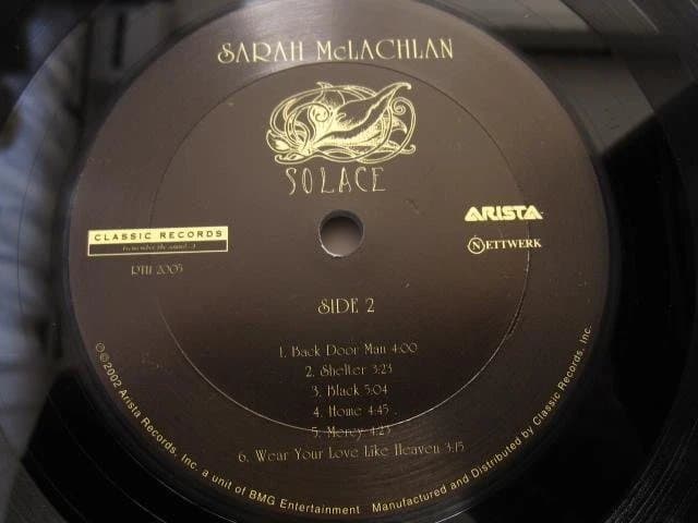 Solace　Analog　Sarah McLachlan