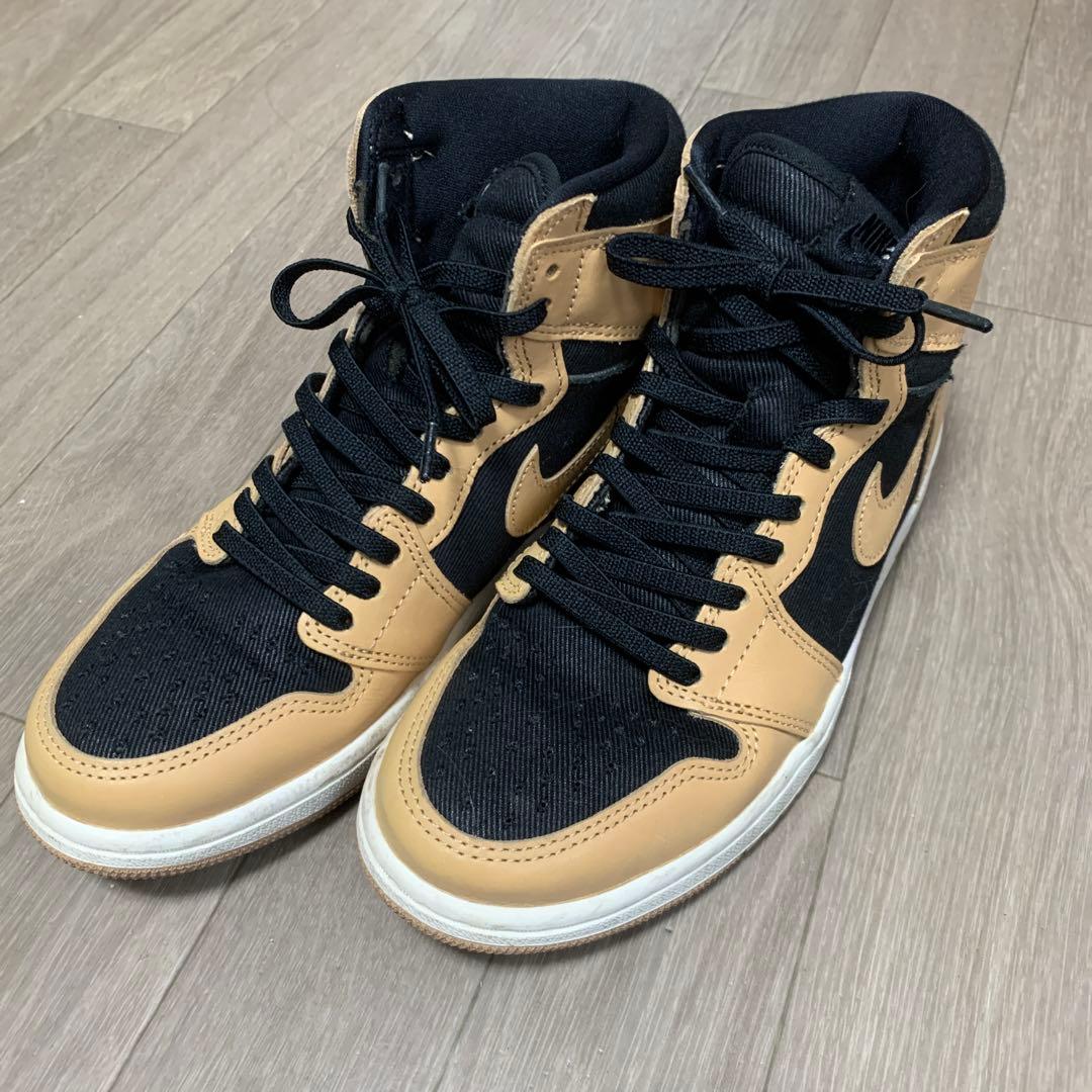 【NIKE】エアジョーダン 1 レトロハイ★バケッタタン/ブラックセイル24cm