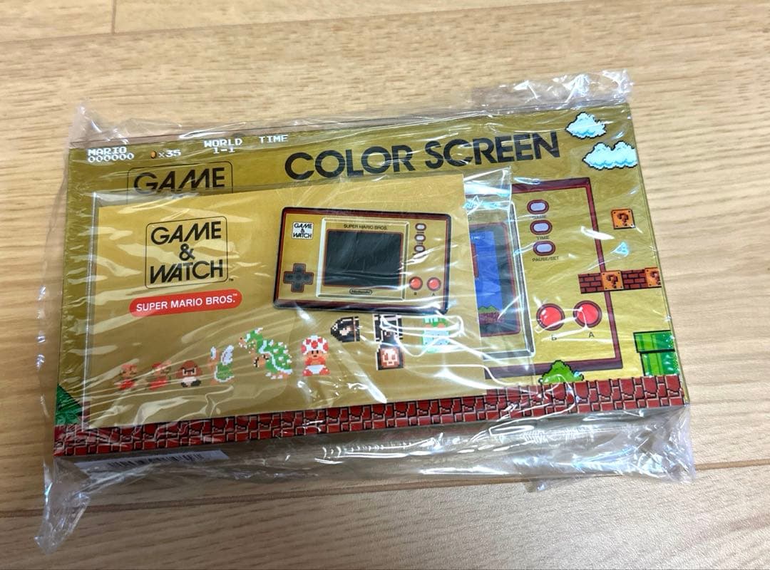 【新品•未開封品】ゲーム＆ウオッチ スーパーマリオブラザーズ　限定　ピンバッジ付
