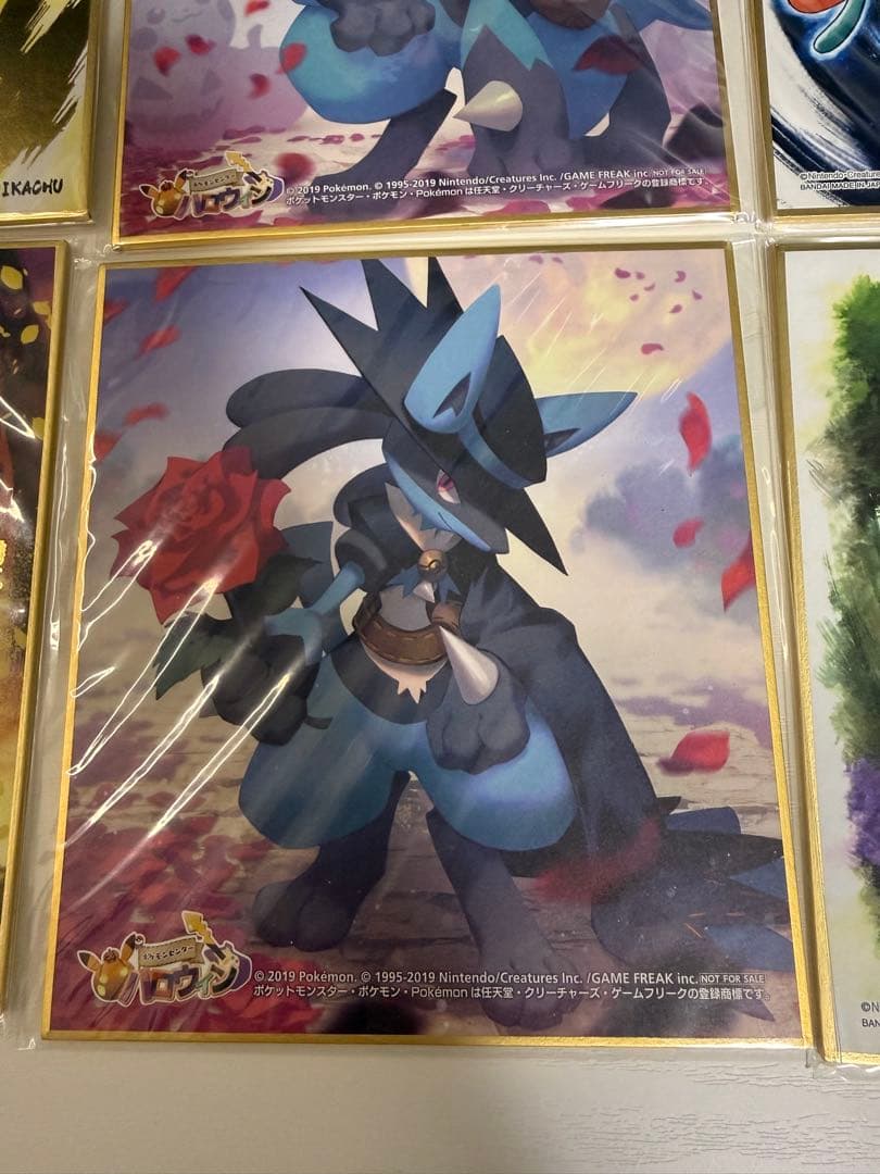【新品未開封】ポケモン 色紙ART ピカチュウ ルカリオ ホウオウ