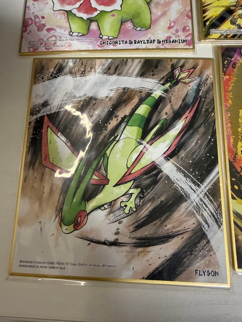 【新品未開封】ポケモン 色紙ART ピカチュウ ルカリオ ホウオウ